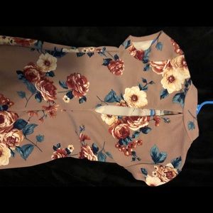 MAUVE floral mini dress